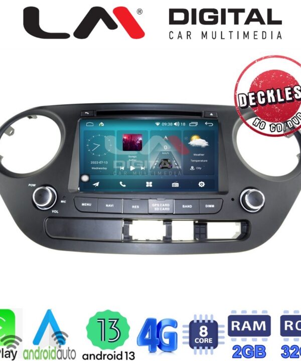 Kimpiris - LM Digital - LM R8406 GPS Οθόνη OEM Multimedia Αυτοκινήτου για Hyundai I10 2014-2016 (CarPlay/AndroidAuto/BT/GPS/WIFI/GPRS)