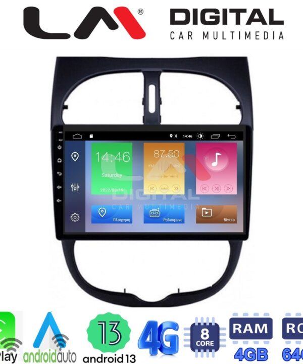 Kimpiris - LM Digital - LM ZC8206 GPS Οθόνη OEM Multimedia Αυτοκινήτου για PEUGEOT 206 2002>2006 (CarPlay/AndroidAuto/BT/GPS/WIFI/GPRS)