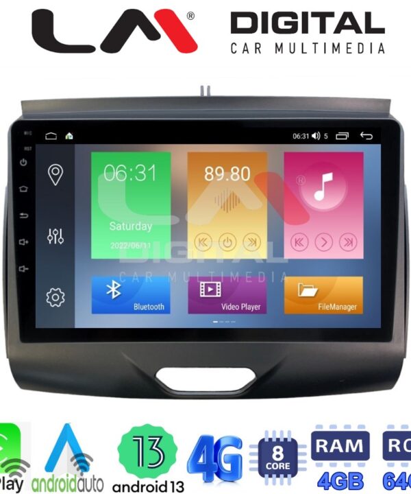 Kimpiris - LM Digital - LM ZC8576A GPS Οθόνη OEM Multimedia Αυτοκινήτου για FORD RANGER 2015>2020 (CarPlay/AndroidAuto/BT/GPS/WIFI/GPRS)