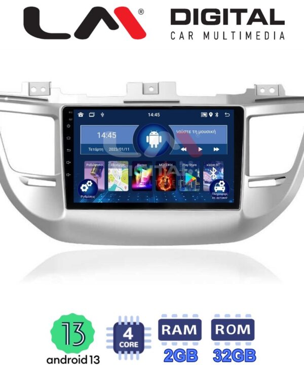 Kimpiris - LM Digital - LM ZL4361 GPS Οθόνη OEM Multimedia Αυτοκινήτου για Hyundai Tucson 2015 < 2019 (BT/GPS/WIFI)