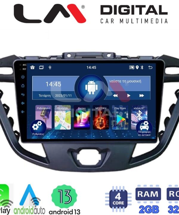 Kimpiris - LM Digital - LM ZN4366 GPS Οθόνη OEM Multimedia Αυτοκινήτου για TRANSIT CUSTOM - TOURNEO CUSTOM 2013> (CarPlay/AndroidAuto/BT/GPS/WIFI/GPRS)