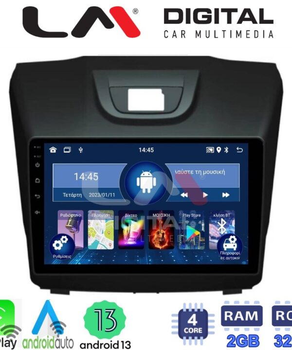 Kimpiris - LM Digital - LM ZN4435 GPS Οθόνη OEM Multimedia Αυτοκινήτου για ISUZU DMAX 2012> (CarPlay/AndroidAuto/BT/GPS/WIFI/GPRS)