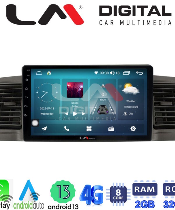 Kimpiris - LM Digital - LM ZR8010 GPS Οθόνη OEM Multimedia Αυτοκινήτου για Toyota Corolla 2000-2007  (CarPlay/AndroidAuto/BT/GPS/WIFI/GPRS)
