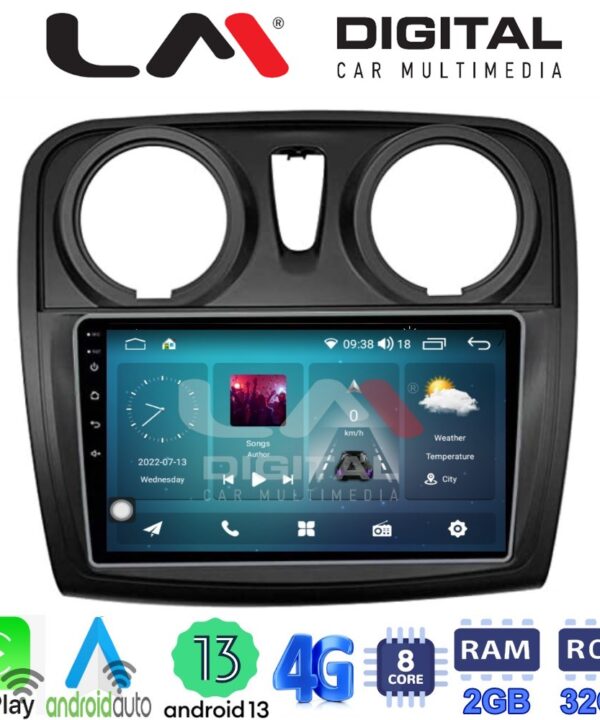 Kimpiris - LM Digital - LM ZR8457 GPS Οθόνη OEM Multimedia Αυτοκινήτου για Dacia Santero 2012 > 2019 (CarPlay/AndroidAuto/BT/GPS/WIFI/GPRS)
