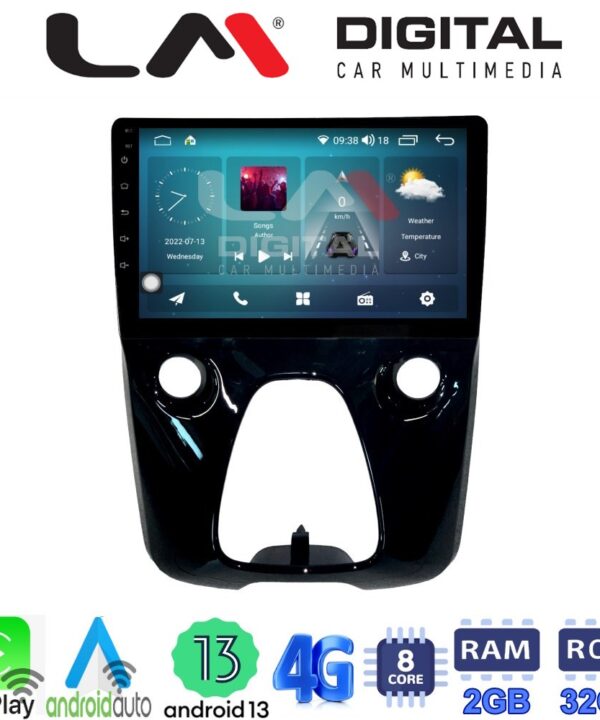 Kimpiris - LM Digital - LM ZR8564 GPS Οθόνη OEM Multimedia Αυτοκινήτου για Aygo & C1 & 107 14> (CarPlay/AndroidAuto/BT/GPS/WIFI/GPRS)
