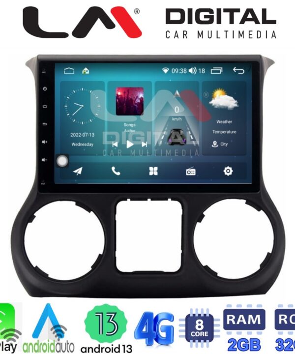 Kimpiris - LM Digital - LM ZR8745 GPS Οθόνη OEM Multimedia Αυτοκινήτου για JEEP WRANGLER 2011>2018 (CarPlay/AndroidAuto/BT/GPS/WIFI/GPRS)