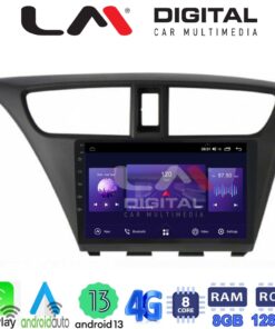 kimpiris_LM Digital - LM ZT8389 GPS Οθόνη OEM Multimedia Αυτοκινήτου για Honda Civic 2012 > 2016 (CarPlay/AndroidAuto/BT/GPS/WIFI/GPRS)