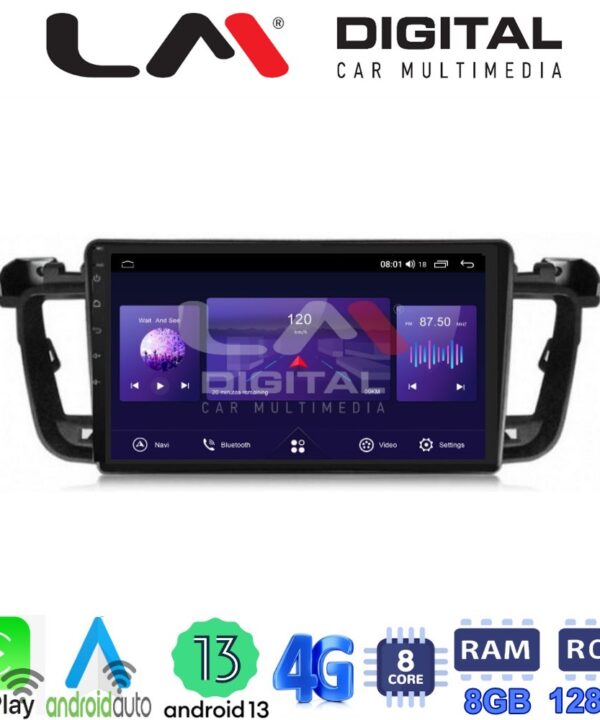 Kimpiris - LM Digital - LM ZT8509 GPS Οθόνη OEM Multimedia Αυτοκινήτου για PEUGEOT 508 2010>2017 (CarPlay/AndroidAuto/BT/GPS/WIFI/GPRS)