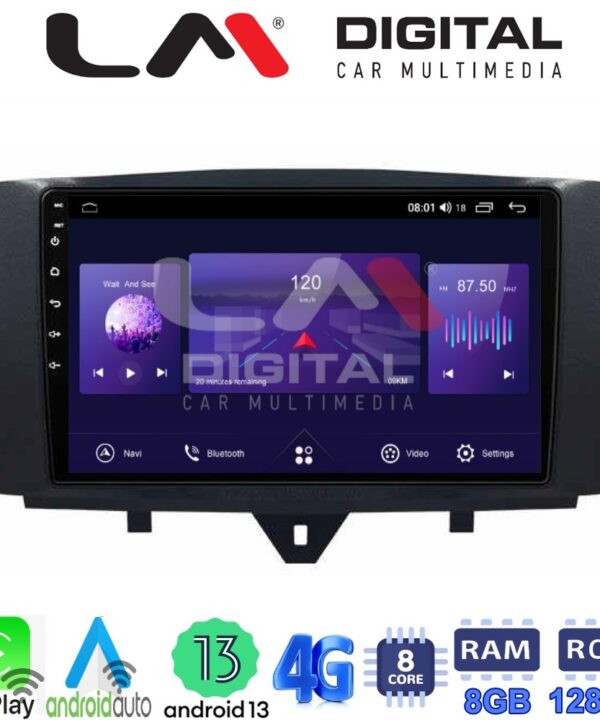 Kimpiris - LM Digital - LM ZT8587 GPS Οθόνη OEM Multimedia Αυτοκινήτου για SMART ForTwo 2011> 2015 (CarPlay/AndroidAuto/BT/GPS/WIFI/GPRS)