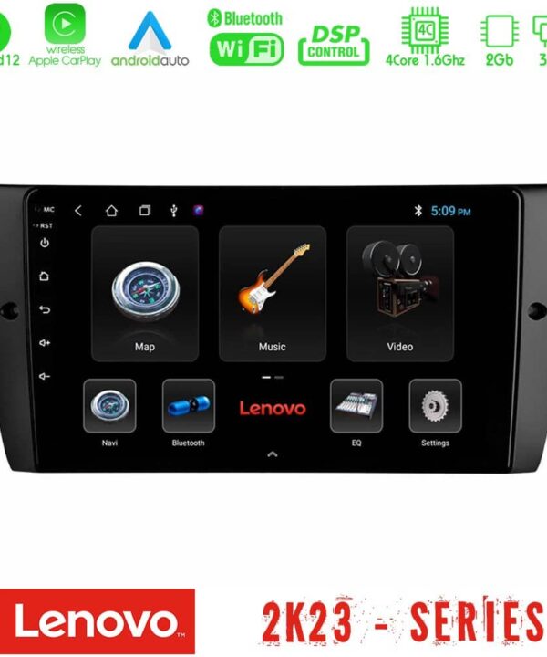 Lenovo Car Pad BMW 3 Series 2006 2011 4Core Android12 232GB Navigation Multimedia Tablet 9