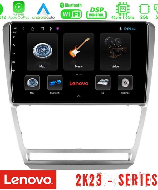 Lenovo Car Pad Skoda Octavia 5 4Core Android12 232GB Navigation Multimedia Tablet 10 1