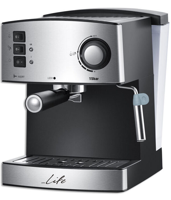Mηχανή Espresso Cappuccino 15bar 850W. LIFE 1