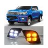 TOYOTA HILUX REVO 2015 2020 ΕΜΠΡΟΣΘΙΑ ΠΡΟΒΟΛΑΚΙΑ ΟΜΙΧΛΗΣ DRL TYPE1 2ΤΜΧ 1