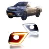 TOYOTA HILUX REVO 2015 2020 ΕΜΠΡΟΣΘΙΑ ΠΡΟΒΟΛΑΚΙΑ ΟΜΙΧΛΗΣ DRL TYPE2 2ΤΜΧ
