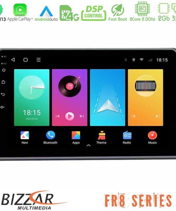 Kimpiris - Bizzar FR8 Series Dacia Duster 2019-> 8Core Android13 2+32GB Navigation Multimedia Tablet 9"
