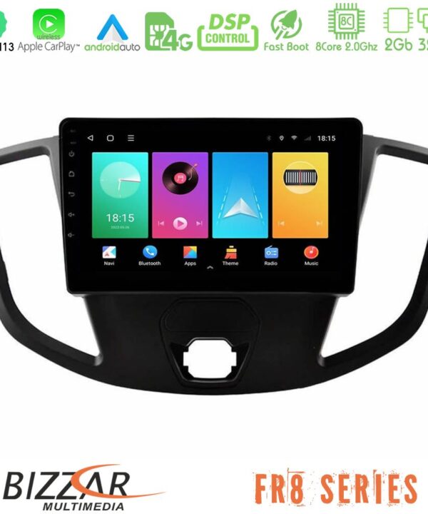 Kimpiris - Bizzar FR8 Series Ford Transit 2014-> 8core Android13 2+32GB Navigation Multimedia Tablet 9"