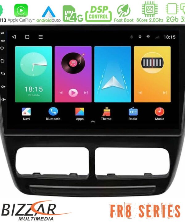 Kimpiris - Bizzar FR8 Series FR8 Series Fiat Doblo / Opel Combo 2010-2014 8Core Android13 2+32GB Navigation Multimedia Tablet 9"