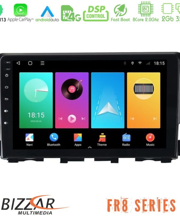 Kimpiris - Bizzar FR8 Series Honda Civic 2016-2020 8core Android13 2+32GB Navigation Multimedia 9"