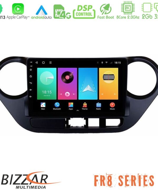 Kimpiris - Bizzar FR8 Series Hyundai i10 2014-2020 8core Android13 2+32GB Navigation Multimedia Tablet 9"
