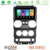 Kimpiris - Bizzar FR8 Series Jeep Wrangler 2Door 2008-2010 8core Android13 2+32GB Navigation Multimedia Tablet 9"