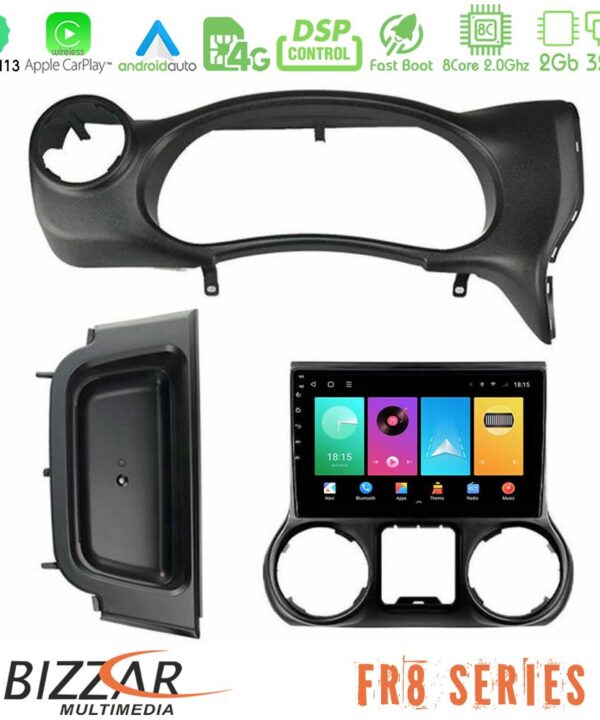 Kimpiris - Bizzar FR8 Series Jeep Wrangler 2014-2017 8Core Android13 2+32GB Navigation Multimedia Tablet 9"