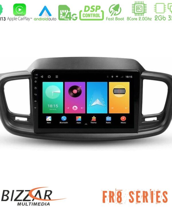 Kimpiris - Bizzar FR8 Series FR8 Series Kia Sorento 2018-2021 8Core Android13 2+32GB Navigation Multimedia Tablet 9"