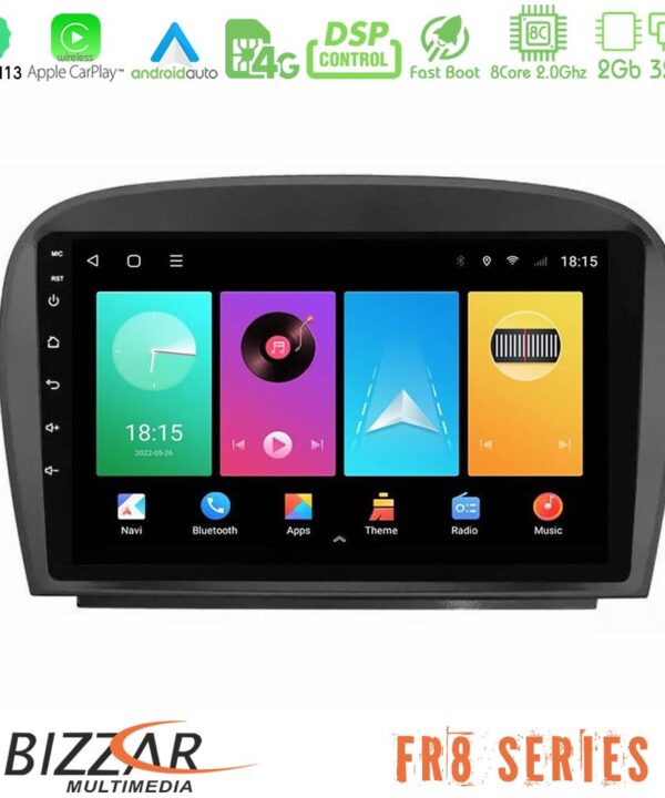 Kimpiris - Bizzar FR8 Series Mercedes SL Class 2005-2011 8Core Android13 2+32GB Navigation Multimedia Tablet 9"