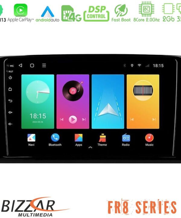 Kimpiris - Bizzar FR8 Series Mercedes ML/GL Class 8core Android13 2+32GB Navigation Multimedia Tablet 9"