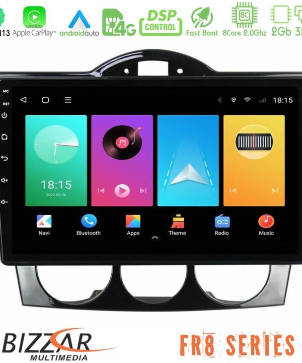 Kimpiris - Bizzar FR8 Series Mazda RX8 2003-2008 8Core Android13 2+32GB Navigation Multimedia Tablet 9″