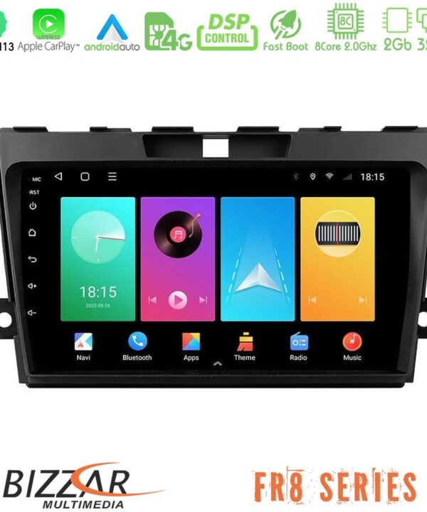 Kimpiris - Bizzar FR8 Series Mazda CX-7 2007-2011 8core Android13 2+32GB Navigation Multimedia Tablet 9"