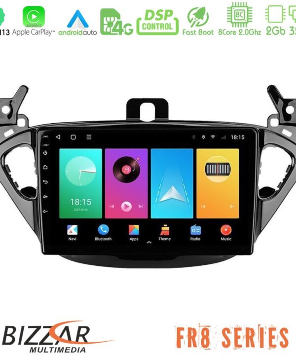 Kimpiris - Bizzar FR8 Series Opel Corsa E/Adam 8core Android 12 2+32GB Navigation Multimedia Tablet 9"