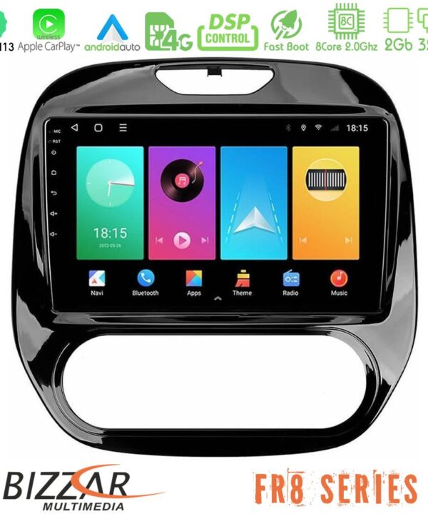 Kimpiris - Bizzar FR8 Series Renault Captur 2013-2019 (Manual AC) 8core Android13 2+32GB Navigation Multimedia Tablet 9"