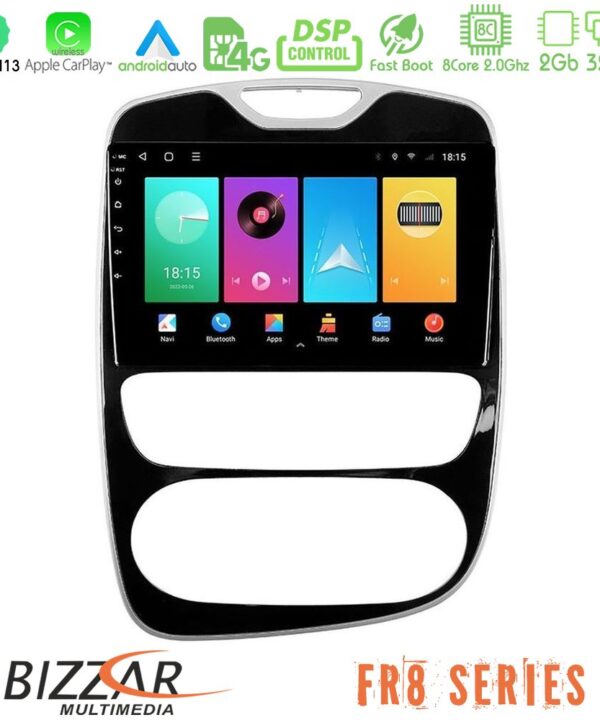 Kimpiris - Bizzar FR8 Series Renault Clio 2016-2019 8core Android13 2+32GB Navigation Multimedia Tablet 10"