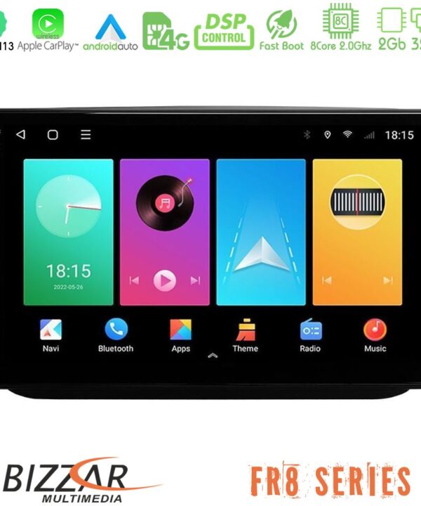 Kimpiris - Bizzar FR8 Series Skoda Fabia 2007-2014 8core Android 11 2+32GB Navigation Multimedia Tablet 10"