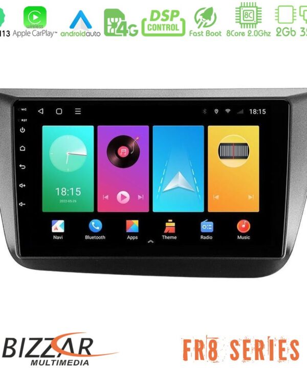 Kimpiris - Bizzar FR8 Series Seat Altea 2004-2015 8core Android13 2+32GB Navigation Multimedia Tablet 9"