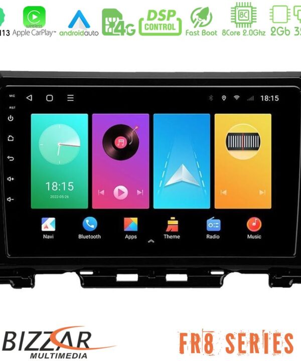 Kimpiris - Bizzar FR8 Series Suzuki Jimny 2018-2022 8core Android13 2+32GB Navigation Multimedia Tablet 9"