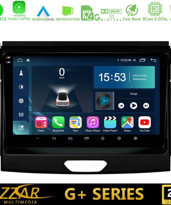 Kimpiris - Bizzar G+ Series Ford Ranger 2017-2022 8core Android12 6+128GB Navigation Multimedia Tablet 9"