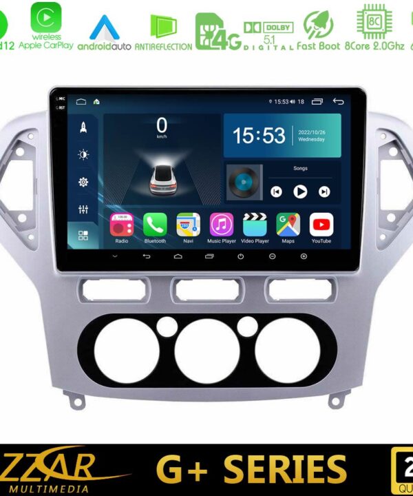 Kimpiris - Bizzar G+ Series Ford Mondeo 2007-2010 Manual A/C 8core Android12 6+128GB Navigation Multimedia Tablet 10"