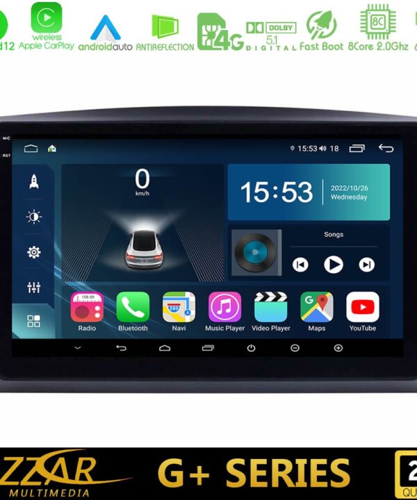 Kimpiris - Bizzar G+ Series Mercedes Vito 2015-2021 8core Android12 6+128GB Navigation Multimedia Tablet 10"