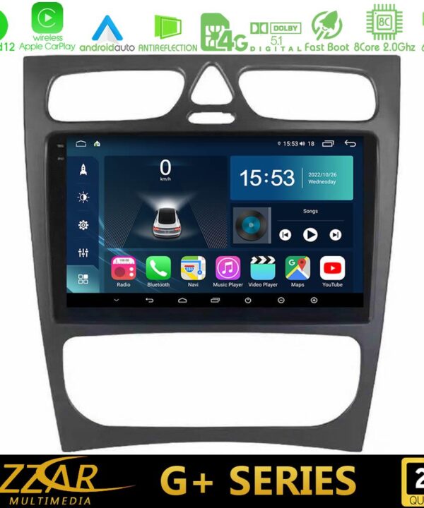 Kimpiris - Bizzar G+ Series Mercedes C Class (W203) 8core Android12 6+128GB Navigation Multimedia Tablet 9"