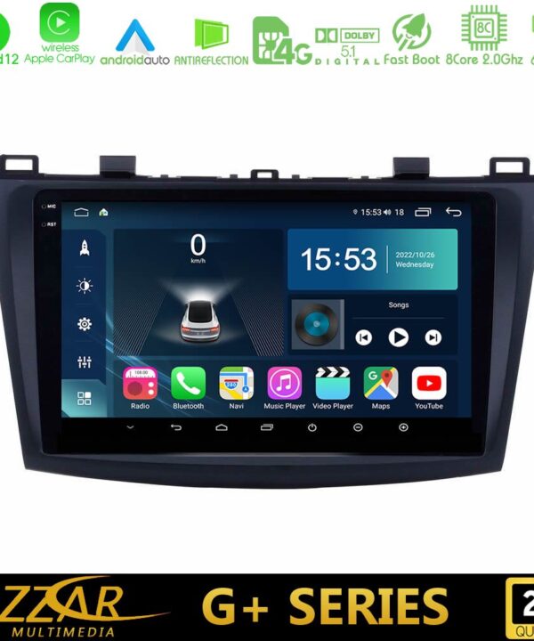Kimpiris - Bizzar G+ Series Mazda 3 2009-2014 8core Android12 6+128GB Navigation Multimedia Tablet 9"