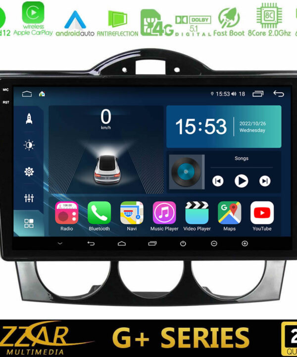 Kimpiris - Bizzar G+ Series Mazda RX8 2003-2008 8Core Android12 6+128GB Navigation Multimedia Tablet 9"