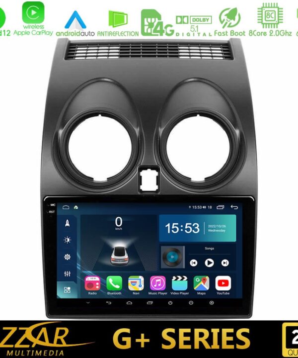 Kimpiris - Bizzar G+ Series Nissan Qashqai J10 8core Android12 6+128GB Navigation Multimedia Tablet 9"