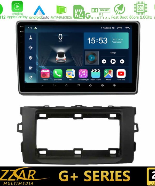 Kimpiris - Bizzar G+ Series Toyota Auris 2013-2016 8core Android12 6+128GB Navigation Multimedia Tablet 10"