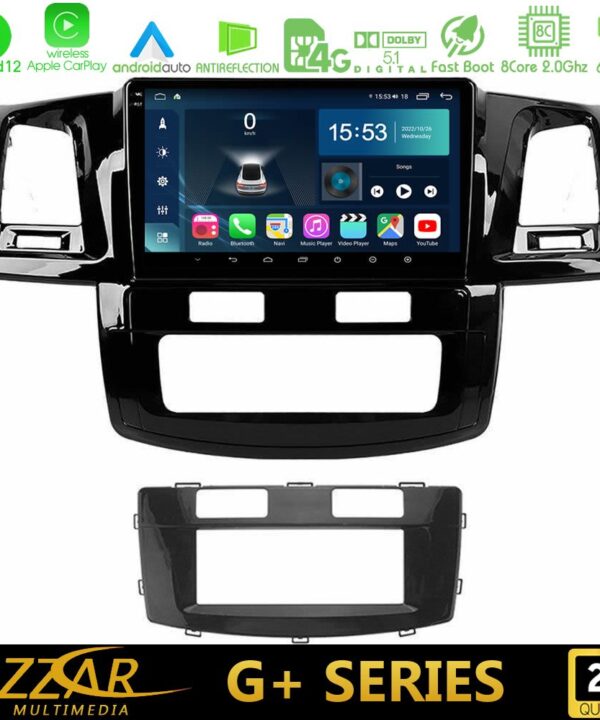 Kimpiris - Bizzar G+ Series Toyota Hilux 2007-2011 8core Android12 6+128GB Navigation Multimedia Tablet 9"