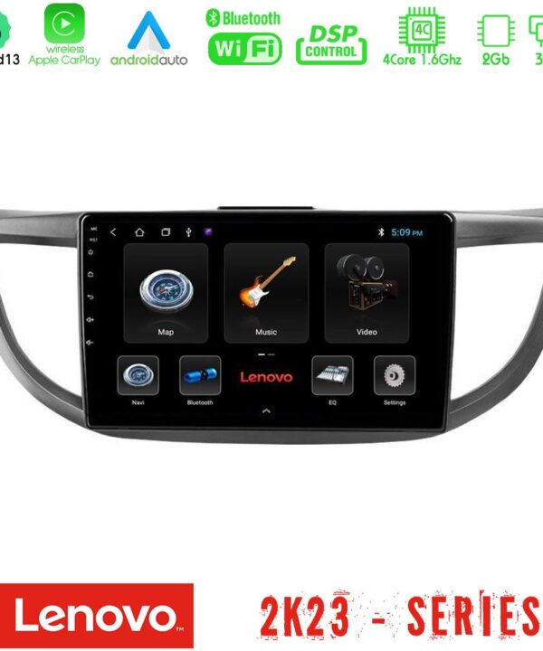 Kimpiris - Lenovo Car Pad Honda CRV 2012-2017 4Core Android 13 2+32GB Navigation Multimedia Tablet 9"