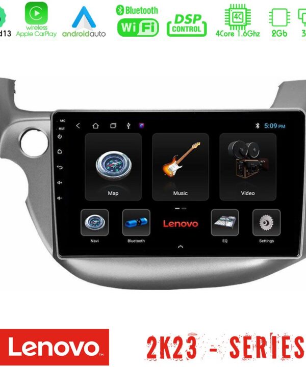 Kimpiris - Lenovo Car Pad Honda Jazz 2009-2013 4Core Android 13 2+32GB Navigation Multimedia Tablet 10"