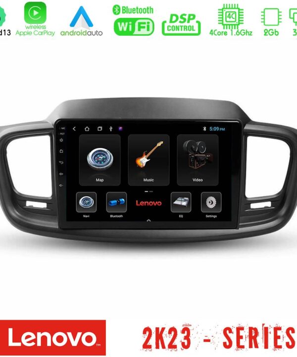 Kimpiris - Lenovo Car Pad Kia Sorento 2018-2021 4Core Android 13 2+32GB Navigation Multimedia Tablet 9"