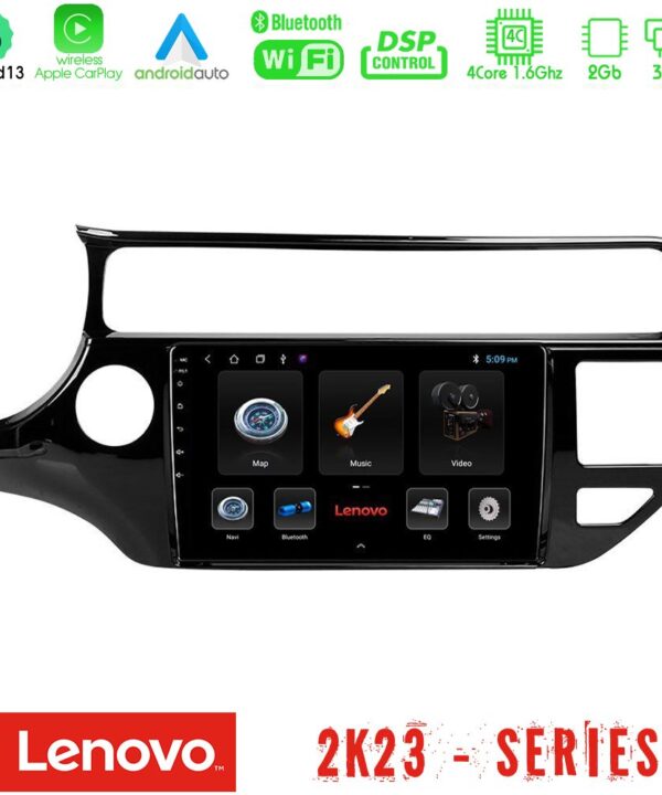 Kimpiris - Lenovo Car Pad Kia Rio 2015-2017 4Core Android 13 2+32GB Navigation Multimedia Tablet 9"