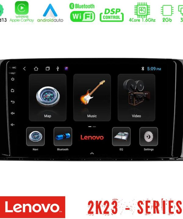 Kimpiris - Lenovo Car Pad Mercedes R Class 4Core Android 13 2+32GB Navigation Multimedia Tablet 9"